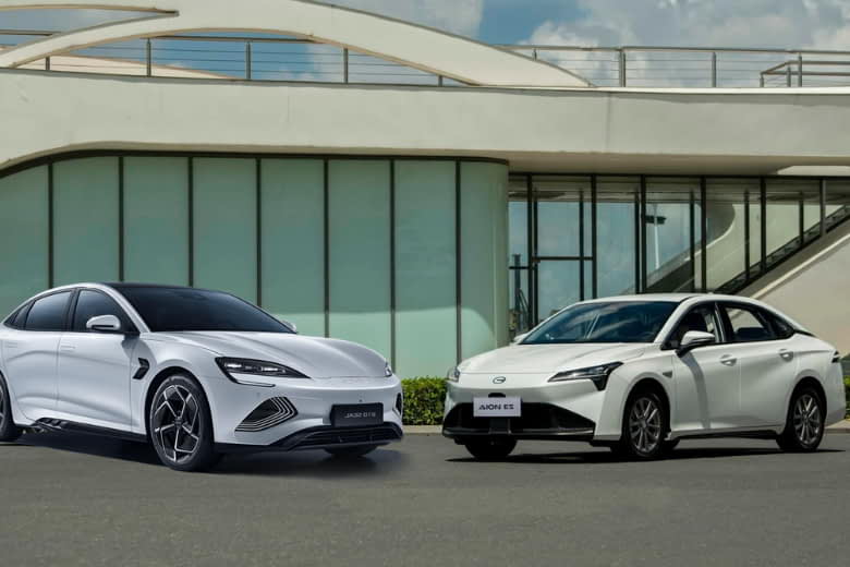 so sánh xe ô tô điện BYD và AION