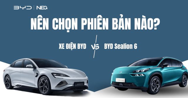 so sánh xe ô tô điện BYD và AION