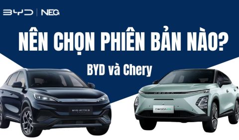 so sánh xe ô tô điện BYD và Chery