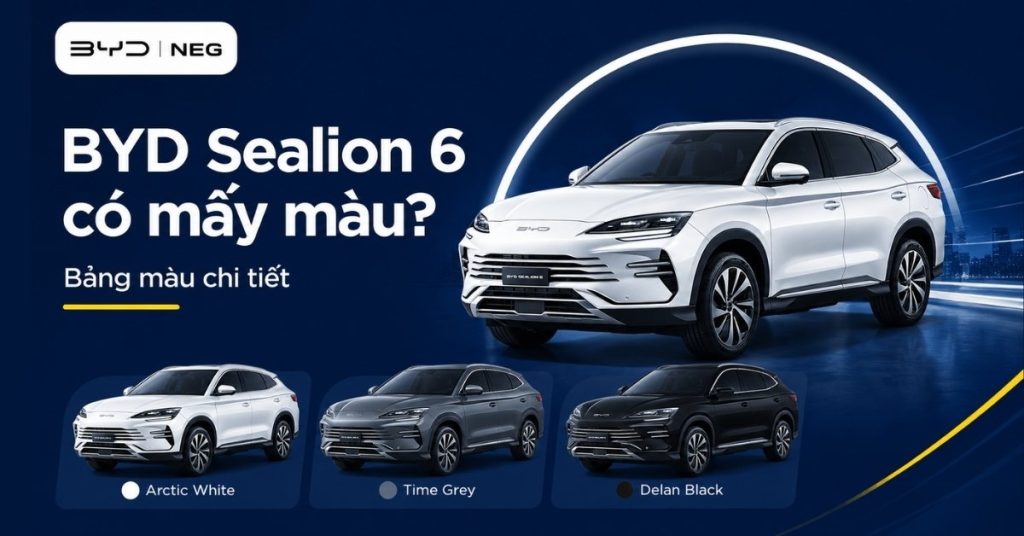 BYD Sealion 6 có mấy màu