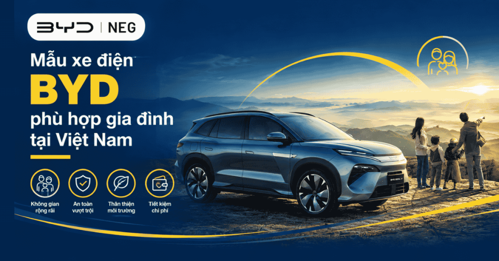 mẫu xe điện BYD phù hợp gia đình